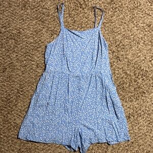 Old Navy Blue Floral Jumpsuit